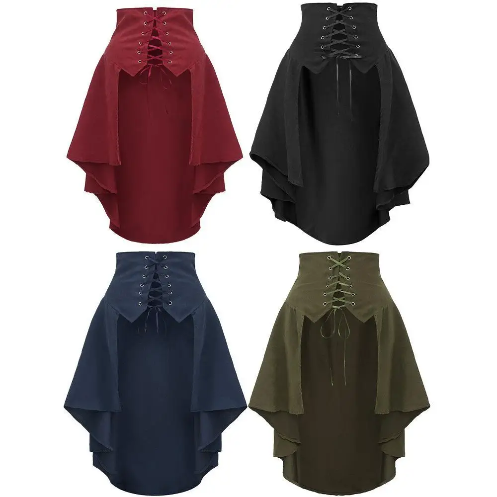 Pleated Skirt Women - Kostum bajak laut punk wanita bergaya