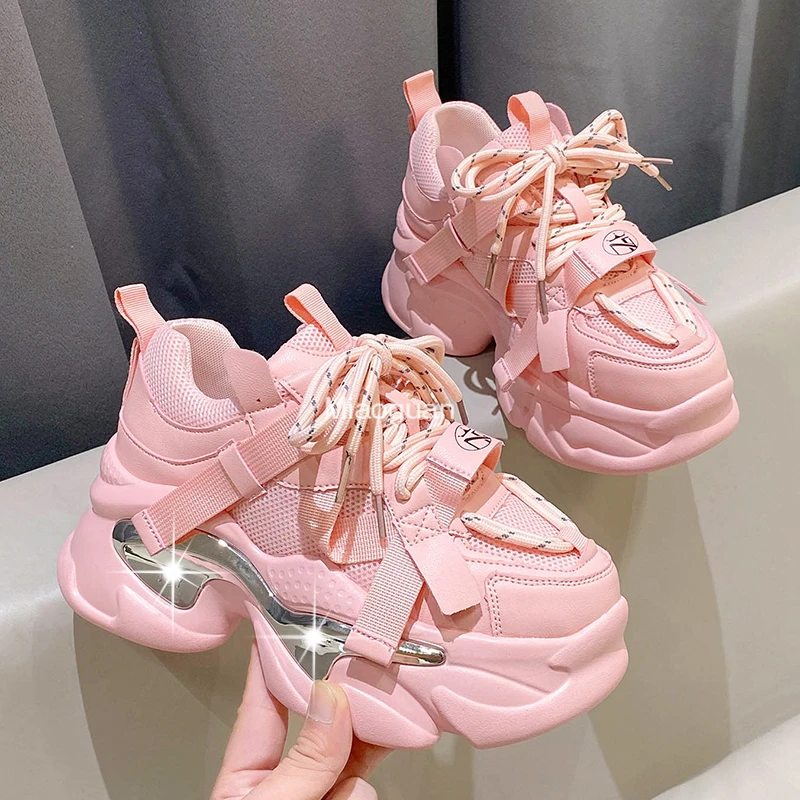 Women'S Fashion Tennis Shoes - Sepatu olahraga Platform sepatu tenis untuk