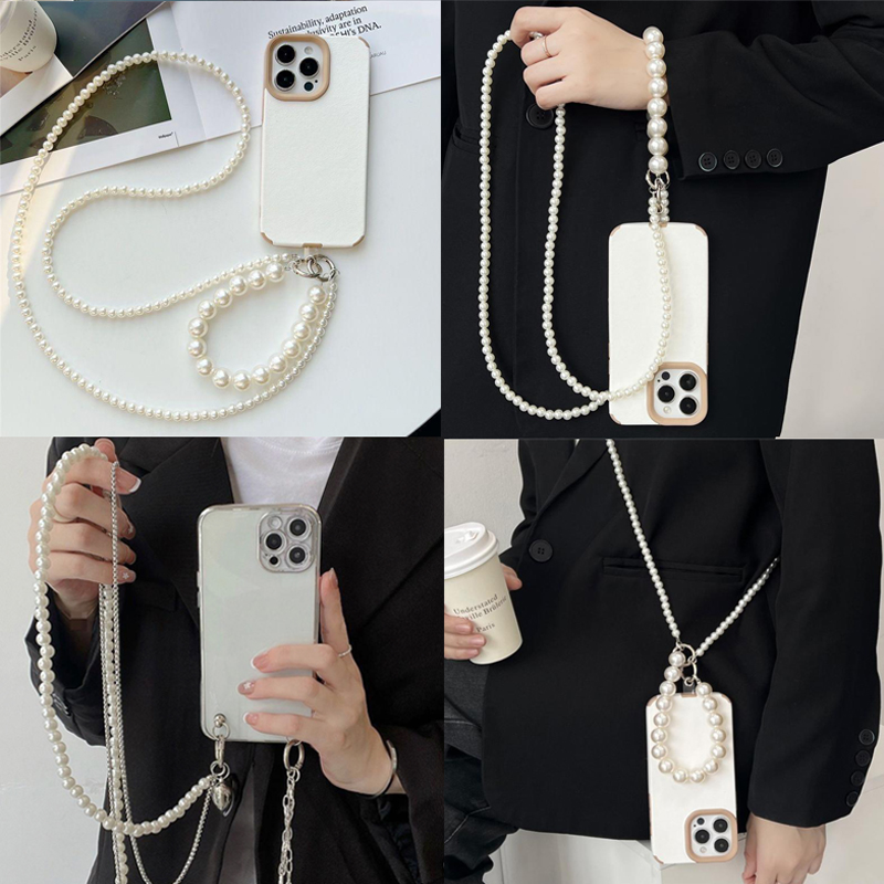 Women'S Fashion Layering - Tali Ponsel Mutiara Y2K Selempang Lucu