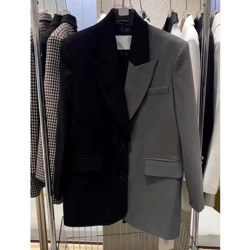 Blazer Women Oversized - Jaket setelan perca wanita, jaket setelan