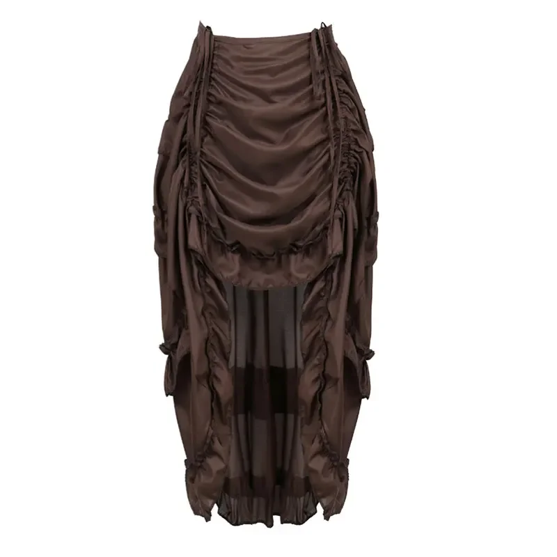 Pleated Skirt Women - Rok Wanita Steampunk Rok Panjang Maxi