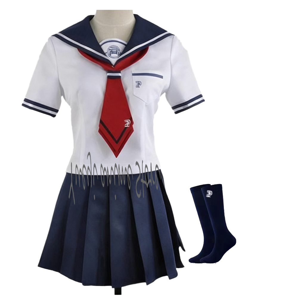 Pleated Skirt Women - Kostum Cosplay Anime Naegi Komaru yang