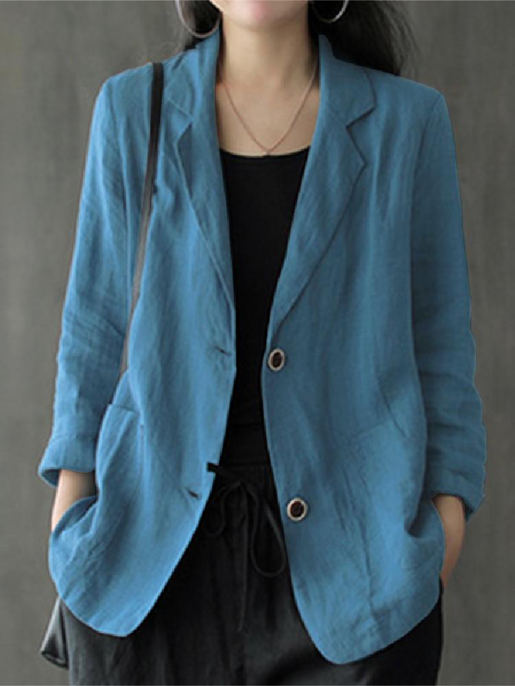 Blazer wanita polos elegan, ma - Blazer Women Oversized ulasan dan harga