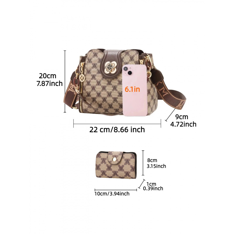 Tas selempang bermotif huruf v - Crossbody Bag Women ulasan dan harga