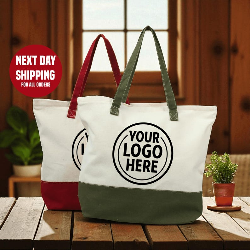 Tas Tote Logo Kustom Tas Kanva - Women Fashion Brand Logo ulasan dan harga