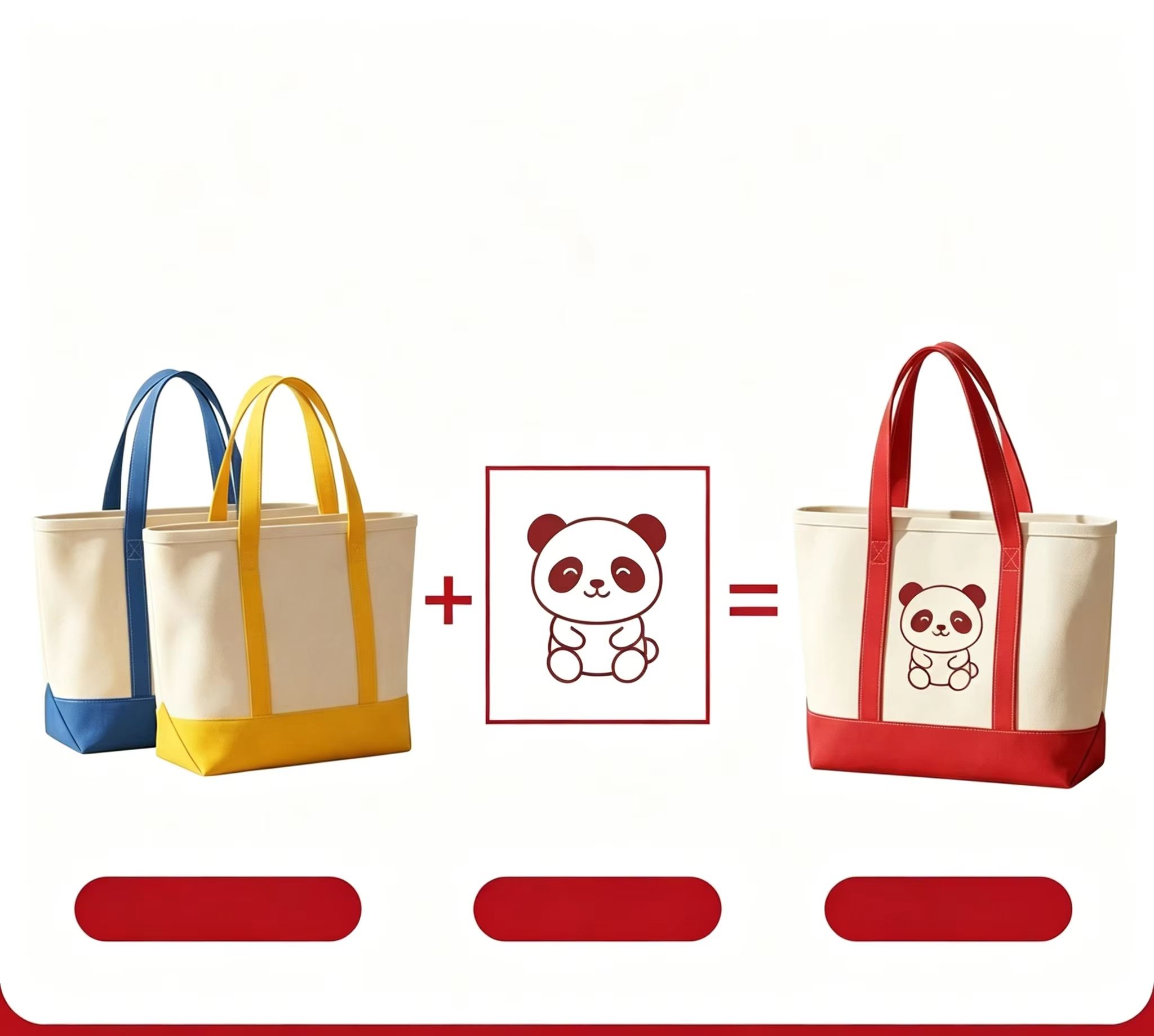 Tas Tote Logo Kustom Tas Kanva - Women Fashion Brand Logo ulasan dan harga