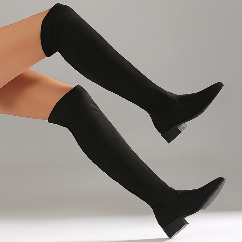 Sepatu Bot Wanita Hitam Tebal  - Women Fashion Over 40 ulasan dan harga