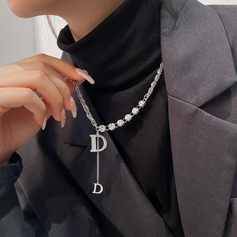 Replika Huruf Desainer Kalung  - Women Fashion Brand Logo ulasan dan harga