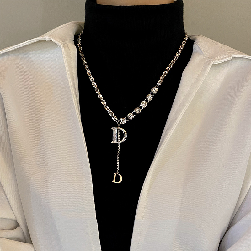 Replika Huruf Desainer Kalung  - Women Fashion Brand Logo ulasan dan harga