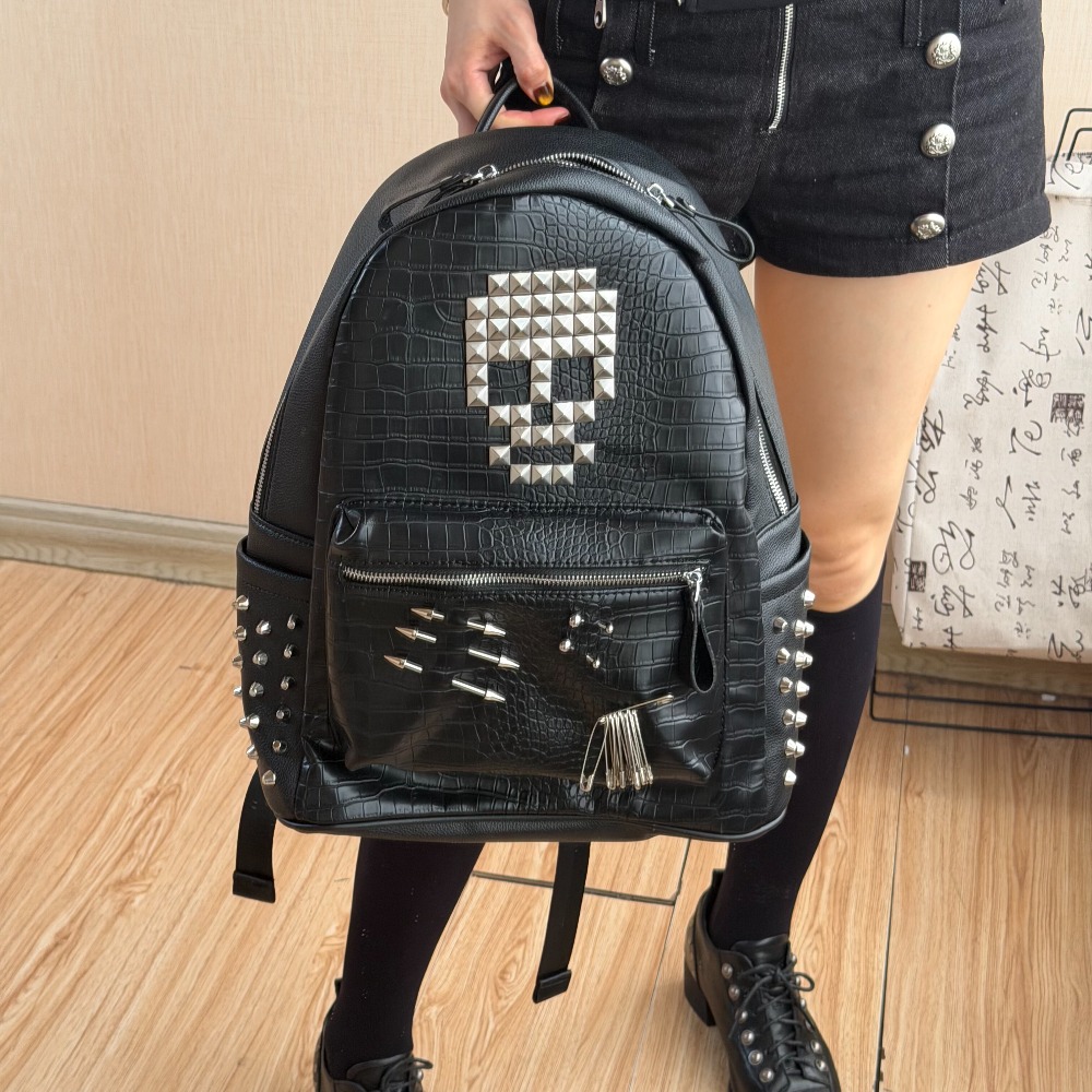 Tas Ransel Motif Kulit Buaya H - Women And Men Fashion ulasan dan harga