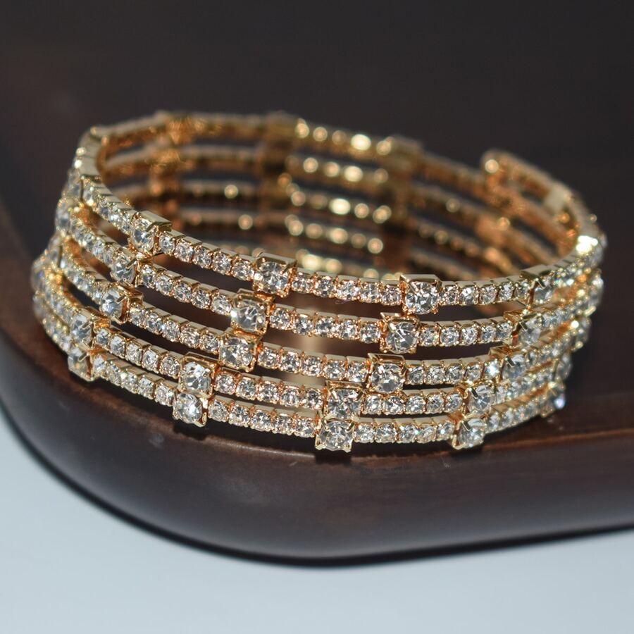 Gelang Manset Terbuka Berlapis - Women'S Fashion Layering ulasan dan harga