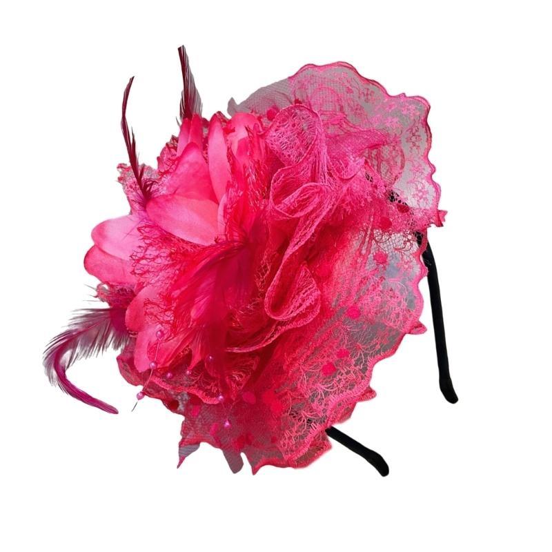 A52E Lace Bunga Rambut Rambut  - Women'S Fashion In The 1920S ulasan dan harga