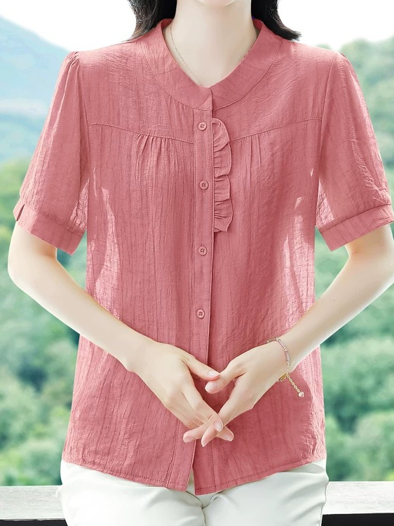 Kemeja Wanita Lengan Pendek Ka - Women Fashion Over 40 ulasan dan harga