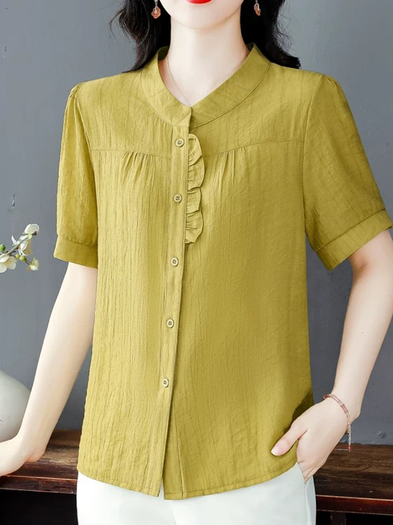 Kemeja Wanita Lengan Pendek Ka - Women Fashion Over 40 ulasan dan harga