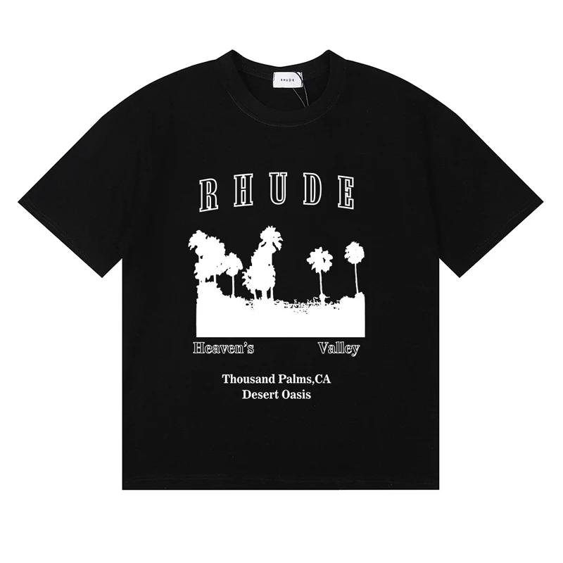 Kaus Merek Streetwear Rhude Ka - Women Fashion Brand Logo ulasan dan harga