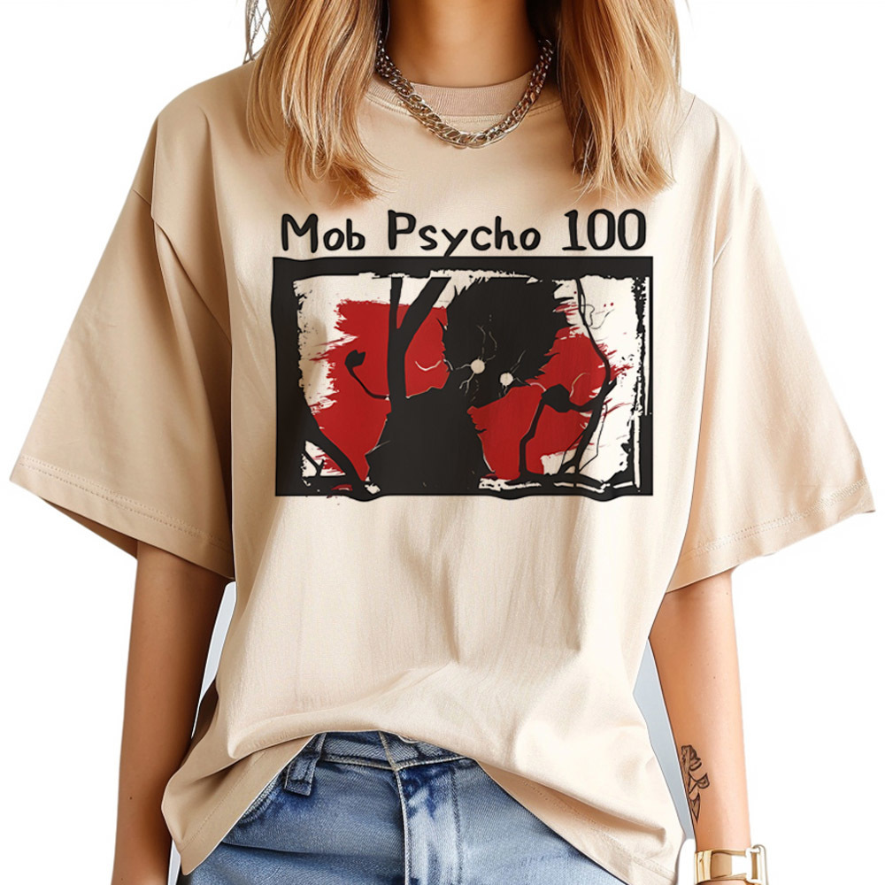 Kaus Mob Psycho 100 Wanita Psy - Women'S Fashion In The 80S ulasan dan harga