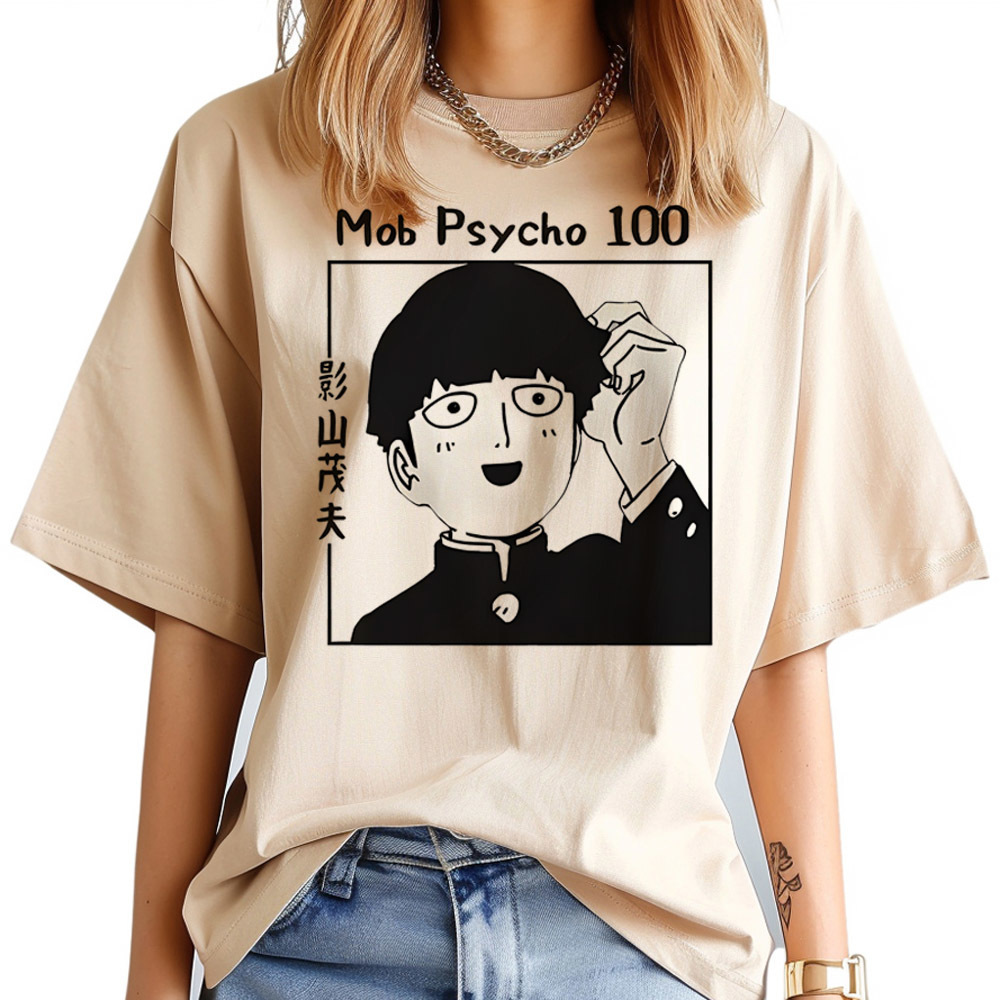 Kaus Mob Psycho 100 Wanita Psy - Women'S Fashion In The 80S ulasan dan harga