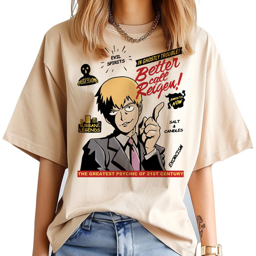 Kaus Mob Psycho 100 Wanita Psy - Women'S Fashion In The 80S ulasan dan harga