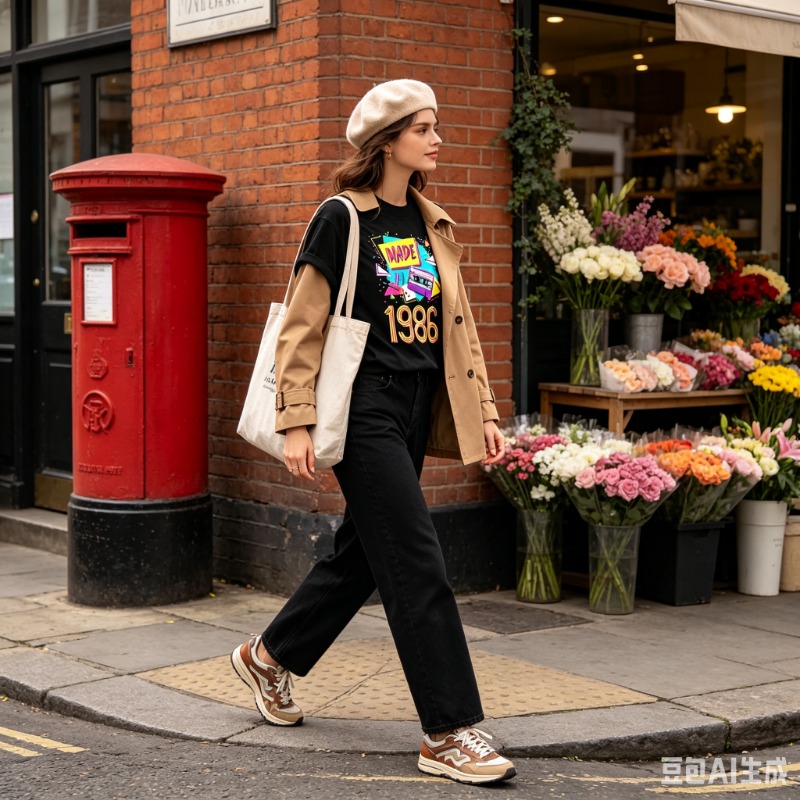 Kaos Grafis Retro 80-an Wanita - Women'S Fashion In The 80S ulasan dan harga