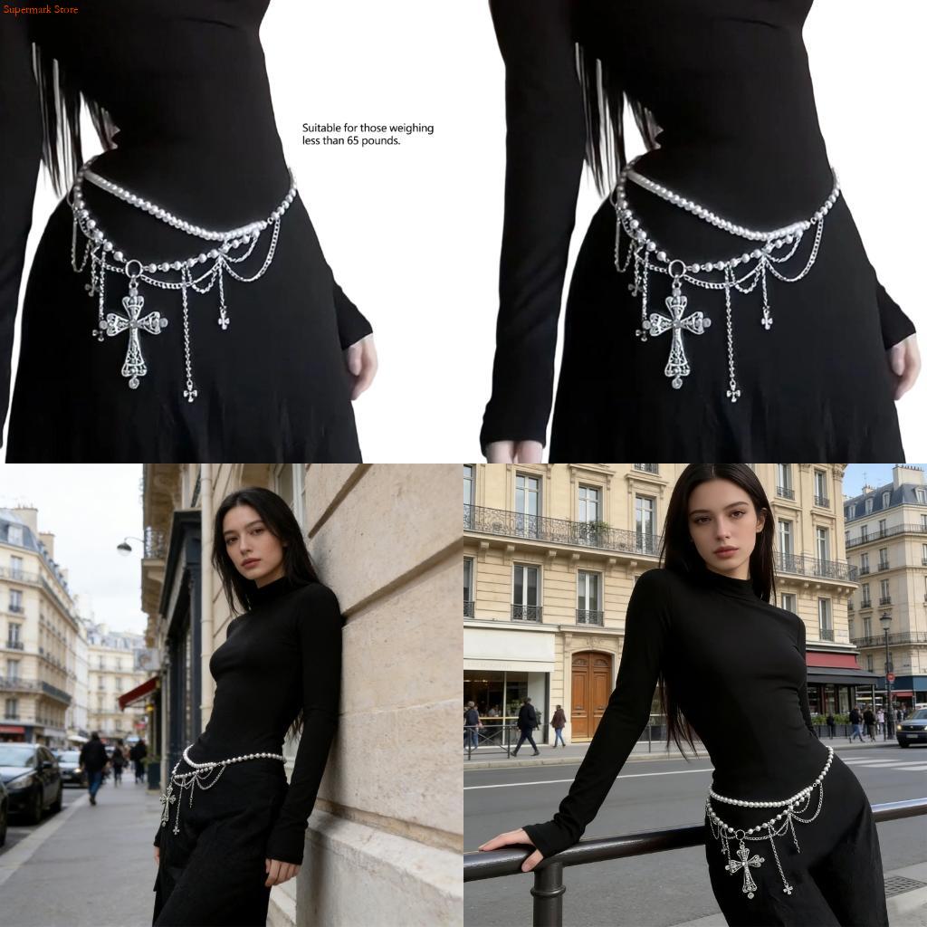 E06E Rantai Pinggang Rantai Mu - Women'S Fashion Edgy ulasan dan harga