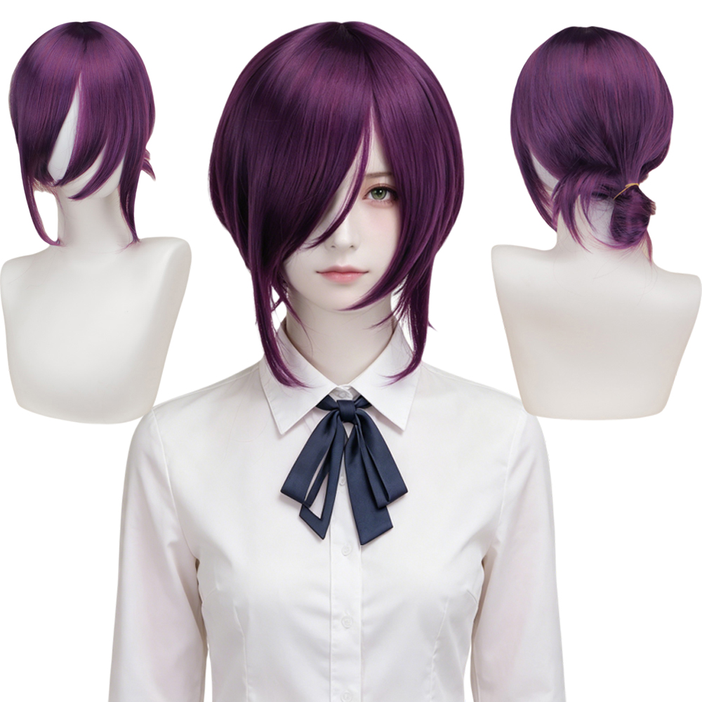 Wig Bob Berlapis Ungu Tua deng - Women'S Fashion Layering ulasan dan harga