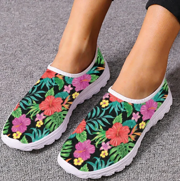Sepatu Loafer Hibiscus Hawaii  - Women'S Fashion Tennis Shoes ulasan dan harga
