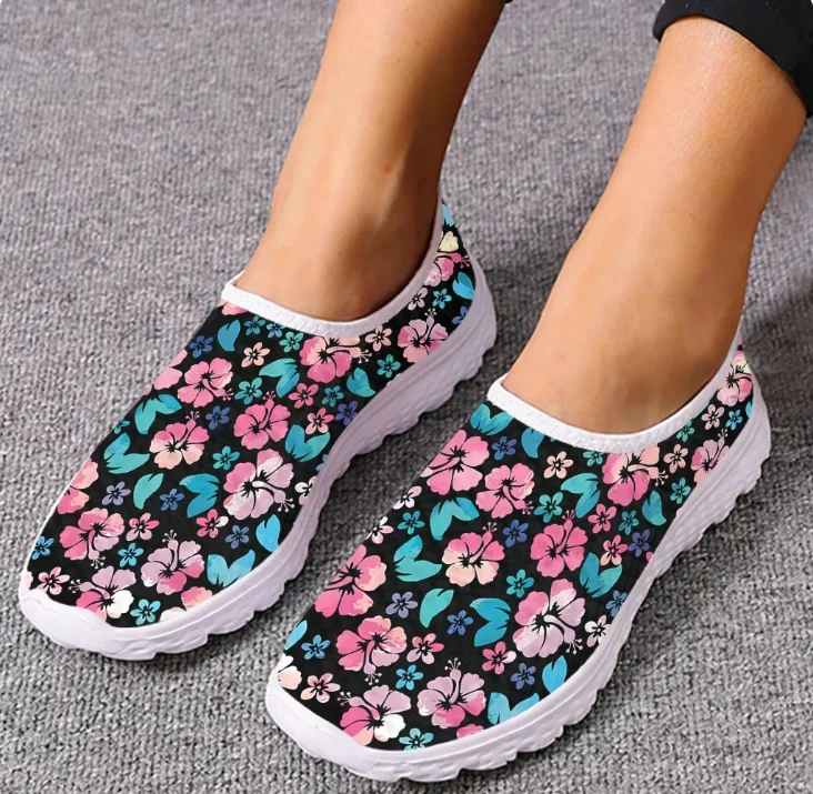 Sepatu Loafer Hibiscus Hawaii  - Women'S Fashion Tennis Shoes ulasan dan harga