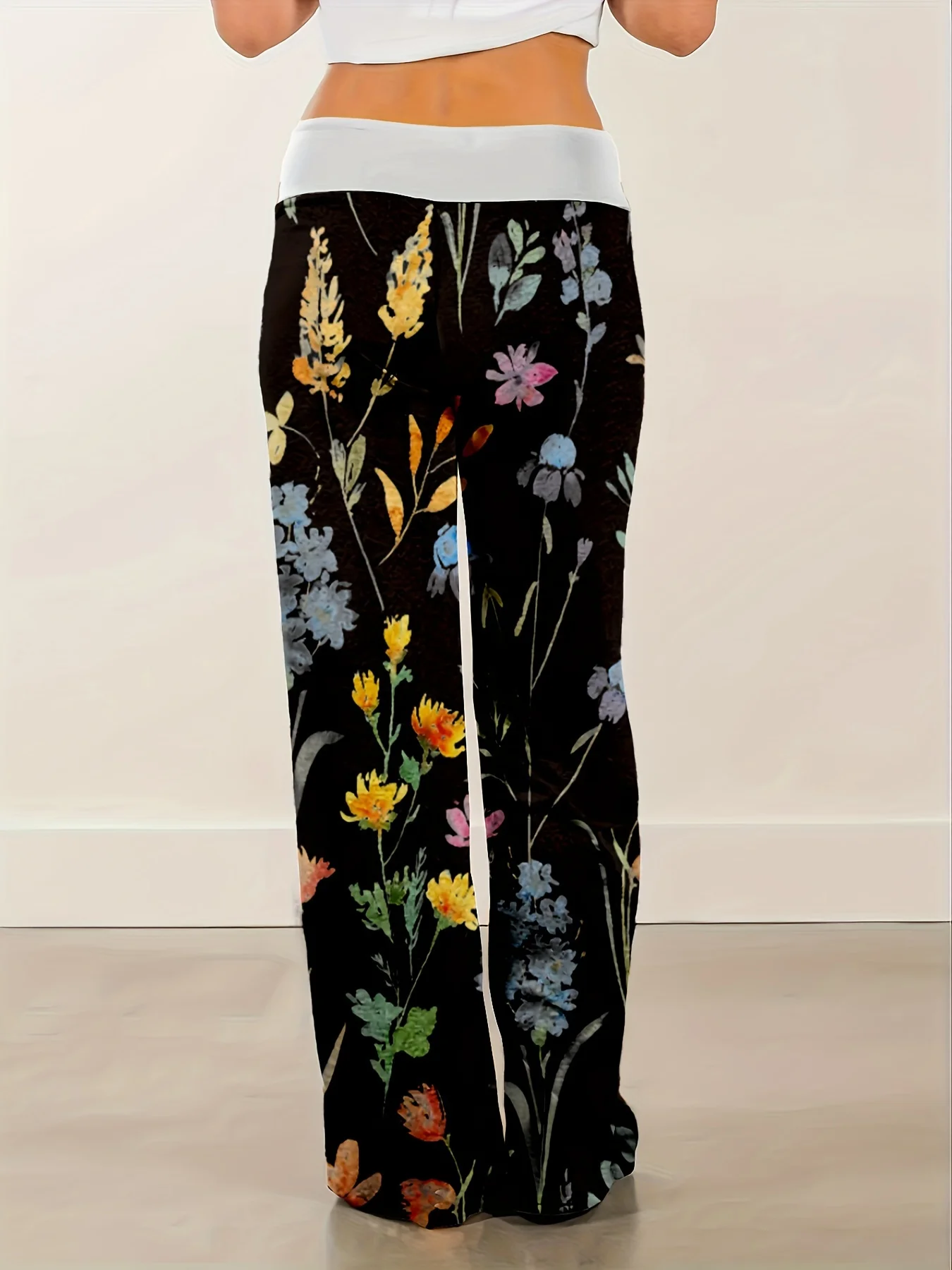 Celana Santai Serut Motif Mela - Women'S Fashion Pajamas ulasan dan harga