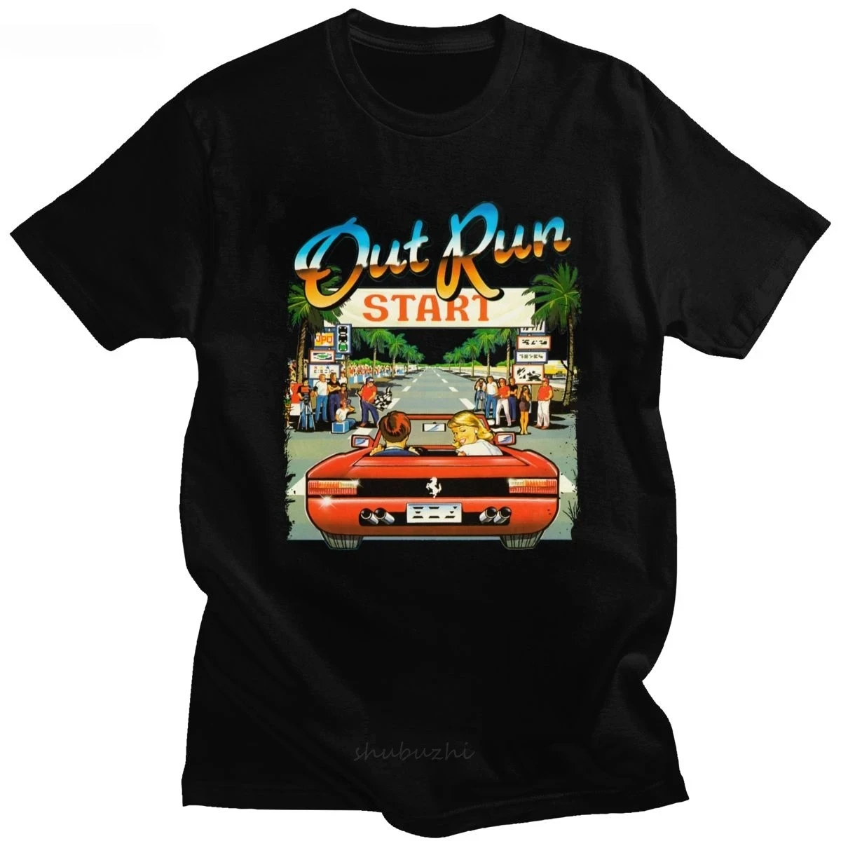 Kaus OutRun Video Game Balap A - Women'S Fashion In The 80S ulasan dan harga
