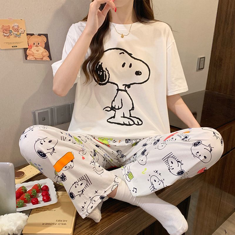 Set Piyama Snoopy Baru Anime 2 - Women'S Fashion Pajamas ulasan dan harga