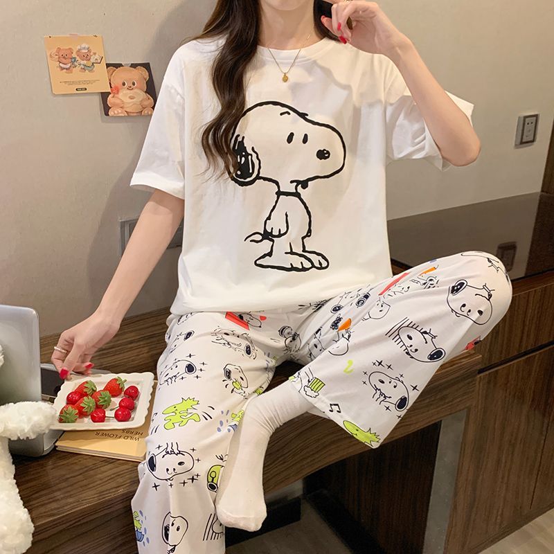 Set Piyama Snoopy Baru Anime 2 - Women'S Fashion Pajamas ulasan dan harga