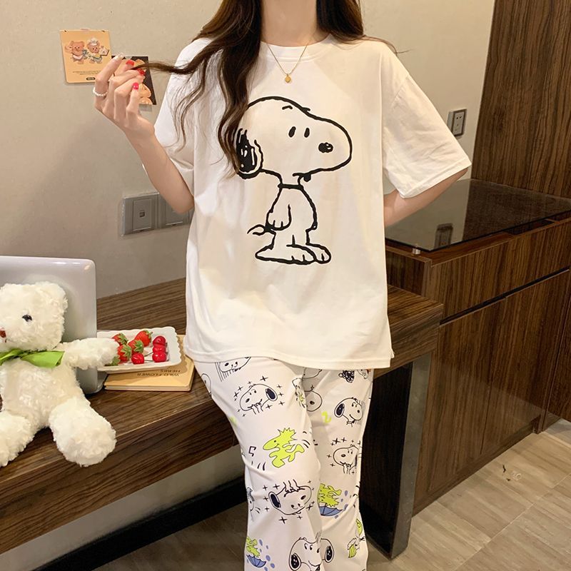 Set Piyama Snoopy Baru Anime 2 - Women'S Fashion Pajamas ulasan dan harga
